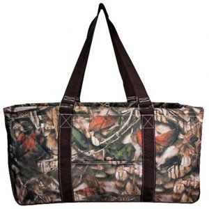 Black Camo Large Utility Tote
